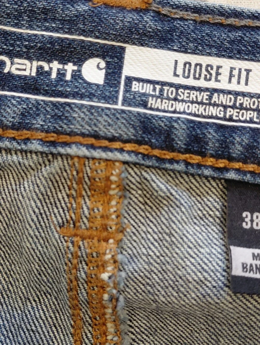 Carhartt Relaxed Fit Dark Blue Denim Jeans